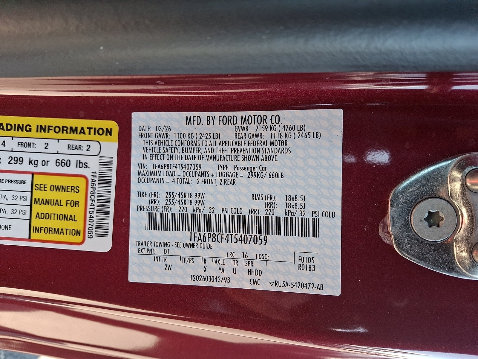 2026 Ford Mustang GT Fastback