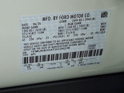 2026 Ford Explorer Platinum