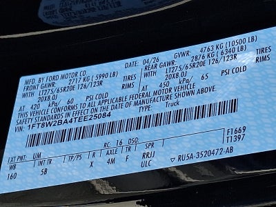 2026 Ford F-250SD Lariat