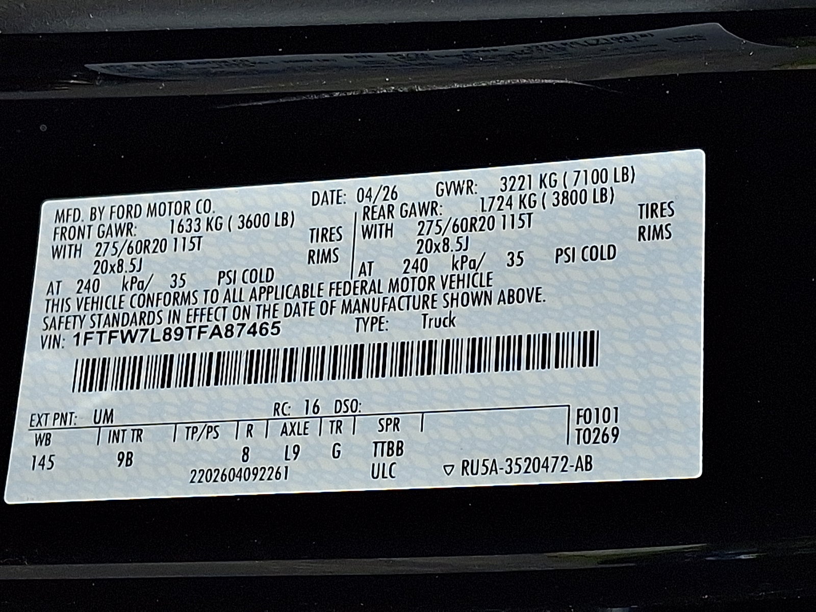 2026 Ford F-150 Platinum