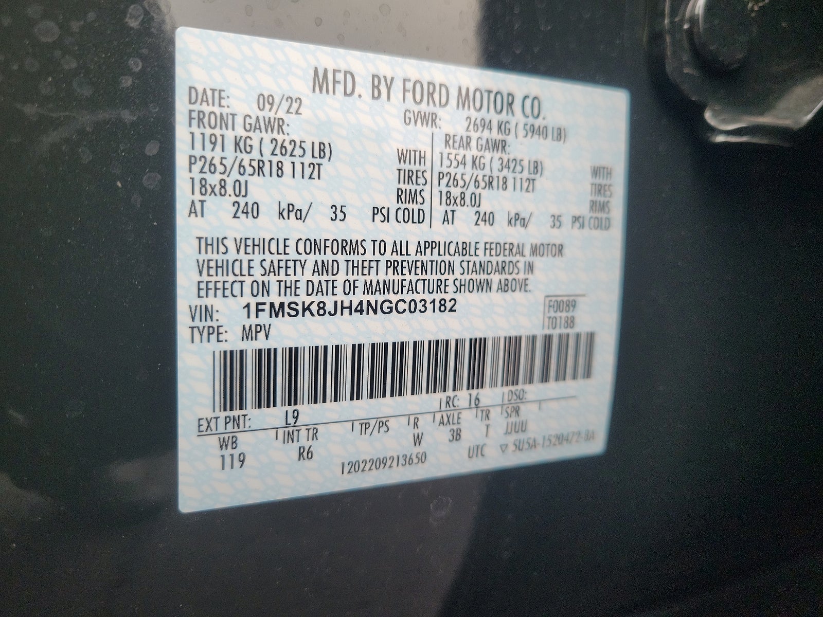 2022 Ford Explorer Timberline