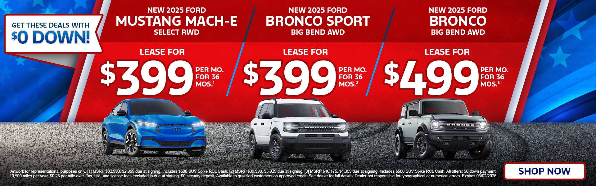 Get These Deals With $0 Down